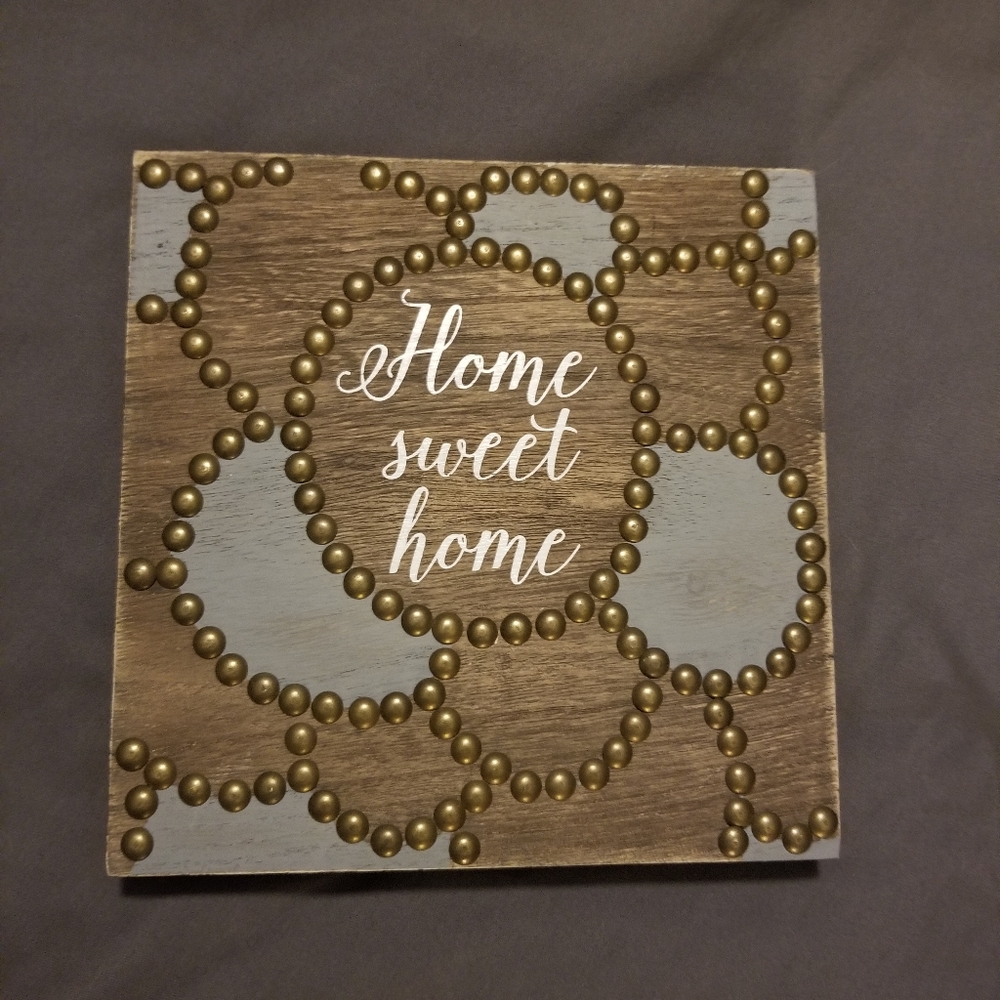 Lovely solid wood shabby chic home sweet h…